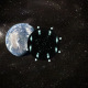 Dark Alien Spaceship Flying to The Planet - VideoHive Item for Sale