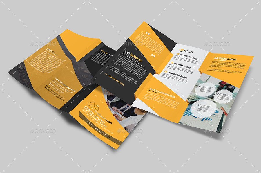 Tri-Fold Brochure - Multipurpose by CRISTAL_P | GraphicRiver