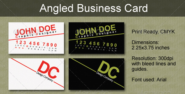 Angled Business Card