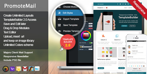 PromoteMail - Responsive - ThemeForest 6228066
