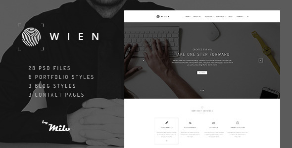 Wien – Modern Business Multi-purpose PSD Template - Business Corporate