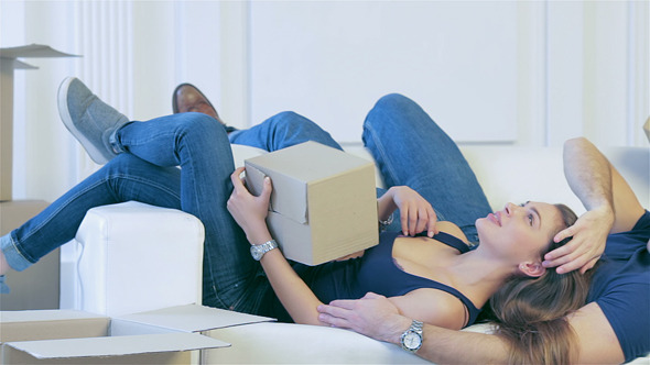 Lying Among The Boxes In An Empty Apartment alt