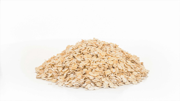 Isolated Heap of Raw Oat