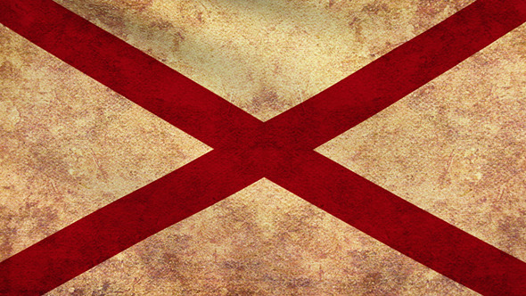 Alabama Flag 2 Pack – Grunge and Retro