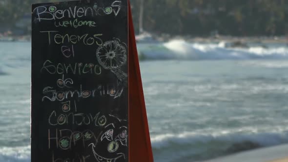Beach Sign On Mexico Beach alt