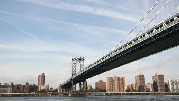 Timelapse Of Manhattan Bridge, New York 3 alt