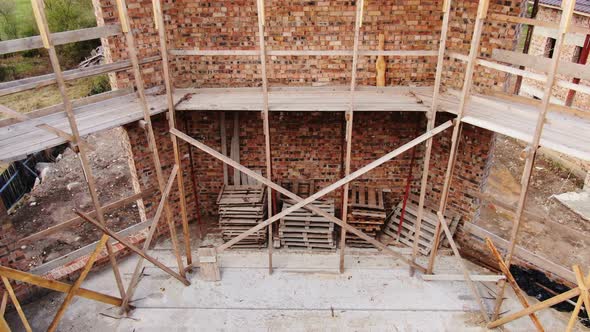 Aerial View of Contraction of Church