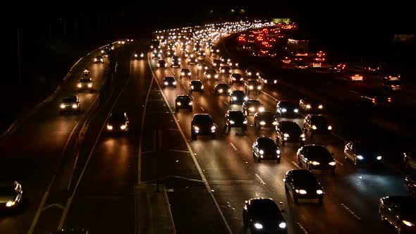 Evening Rush Hour Traffic In Los Angeles 1