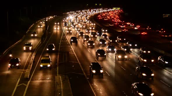 Evening Rush Hour Traffic In Los Angeles 2