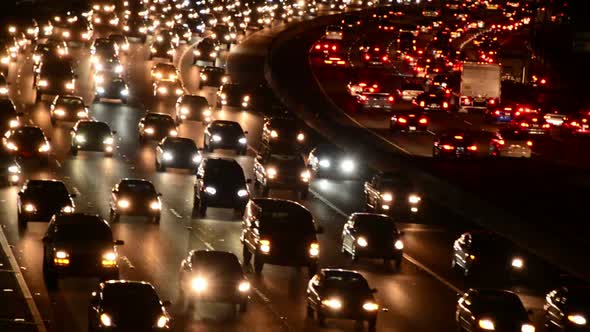 Evening Rush Hour Traffic In Los Angeles 3