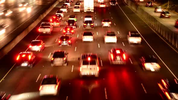 Evening Rush Hour Traffic In Los Angeles 6