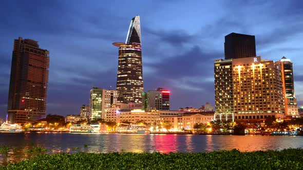 Scenic Ho Chi Minh City (Saigon) Skyline At Night - Vietnam 13