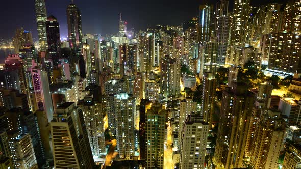 Hong Kong Skyline And Victoria Harbour At Night 3