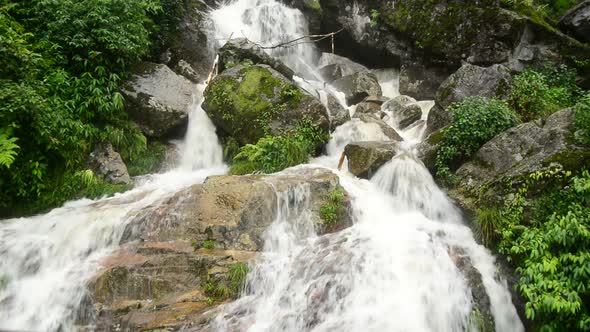 Raging Waterfall During Rainstorm - Sapa Vietnam 11