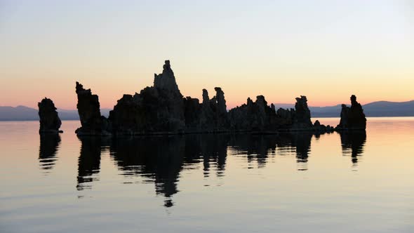 Tufa Formation On Scenic Mono Lake California At Sunset - 3