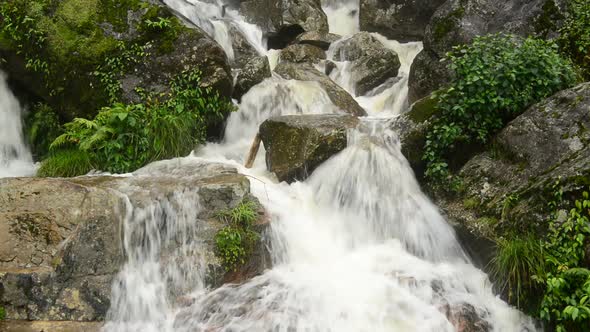 Raging Waterfall During Rainstorm - Sapa Vietnam 12