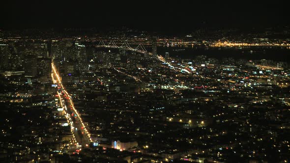 Night View Of San Francisco Bay - Clip 4