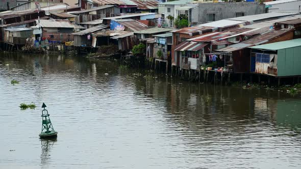 Water And Shacks On The Saigon River - Ho Chi Minh City (Saigon) 1