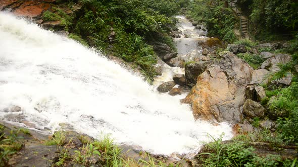 Raging Waterfall During Rainstorm - Sapa Vietnam 8
