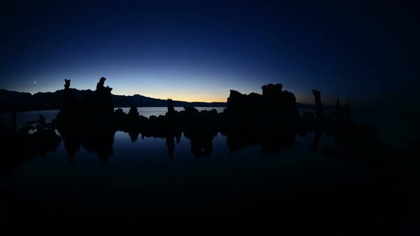 Tufa Formation On Scenic Mono Lake California At Sunset 6