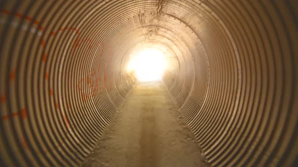 Tunnel Walk Through To White Light 1