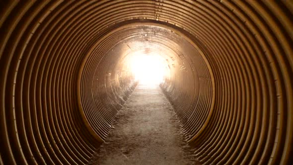 Tunnel Walk Through To White Light 3