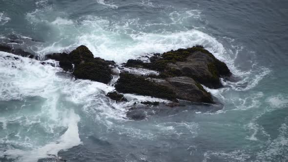 Waves Crashing On Rocks - Big Sur 1
