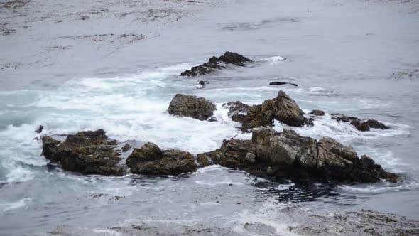 Waves Crashing On Rocks - Big Sur 2