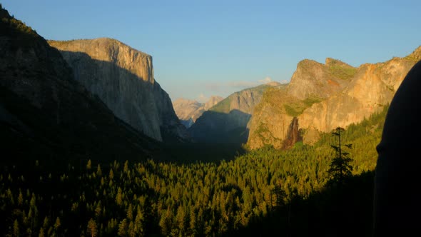 Yosemite National Park At Sunset 