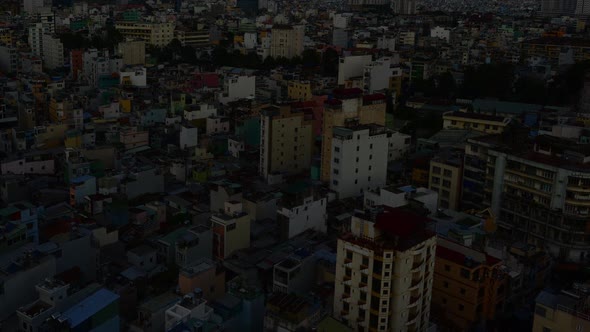 Shadows Sweeping Across Rooftops In Ho Chi Minh City Vietnam 2