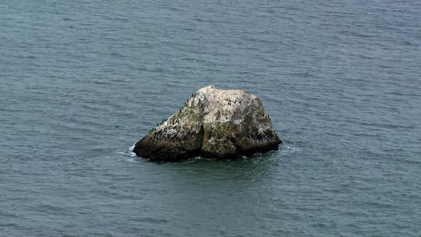 Rocks In The Pacific Ocean At Big Sur California - Clip 2