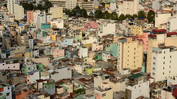 Shadows Sweeping Across Rooftops In Ho Chi Minh City Vietnam 9