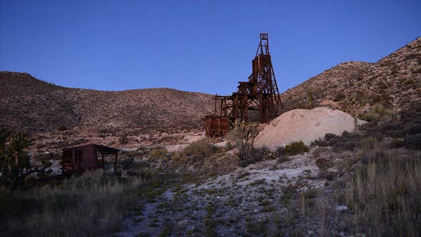 Abandon Gold Mine At Sunset 2