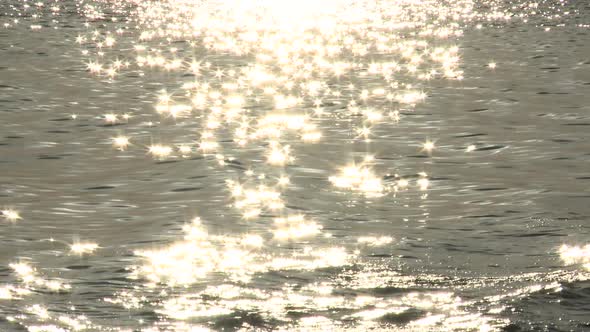 Golden Sun Reflection Off The Salton Sea 2