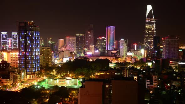 Ho Chi Minh City At Night (Saigon) 1