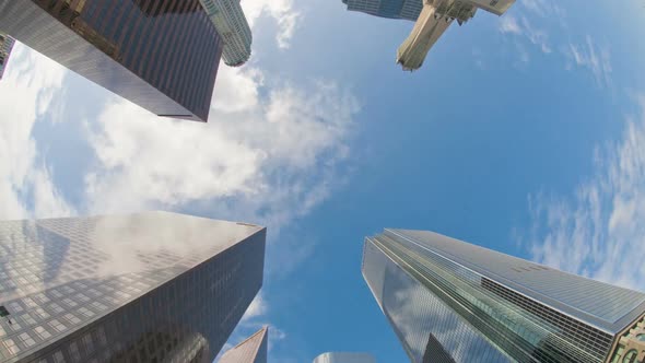 Skyscrapers In Downtown Los Angeles With Clouds 2