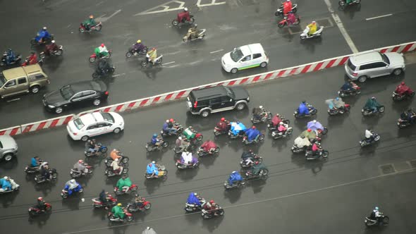 View Of Streets Of Ho Chi Minh City (Saigon) From Above 1