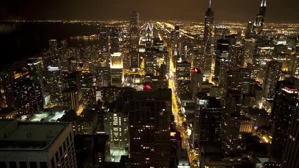 Overhead View Of Chicago