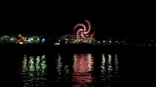 Santa Monica Pier At Night