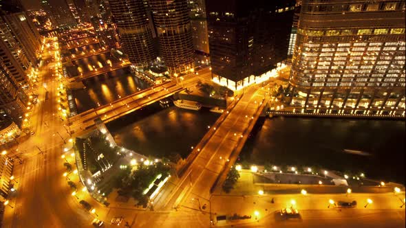Overhead View Of Downtown Chicago 1