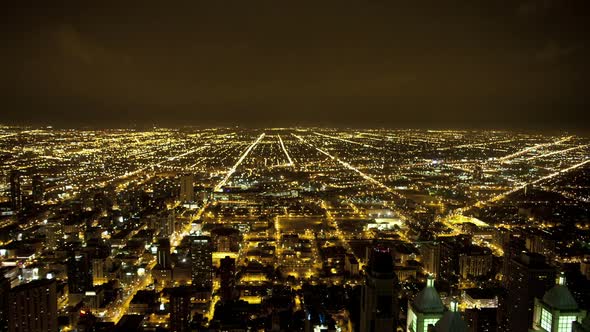 Overhead View Of Downtown Chicago  3