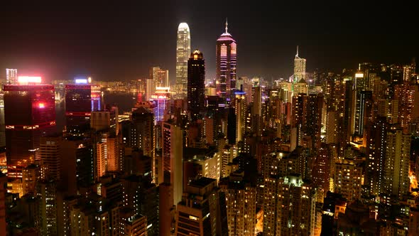 Hong Kong Skyline And Victoria Harbour At Night - Hong Kong China 2