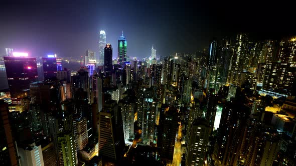 Hong Kong Skyline And Victoria Harbour At Night - Hong Kong China 4
