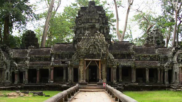 Ancient Temple Entrance  - Angkor Wat Temple Complex, Cambodia