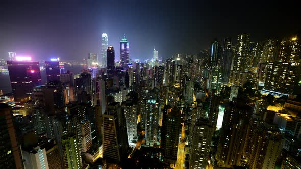 Hong Kong Skyline And Victoria Harbour At Night - Hong Kong China 6