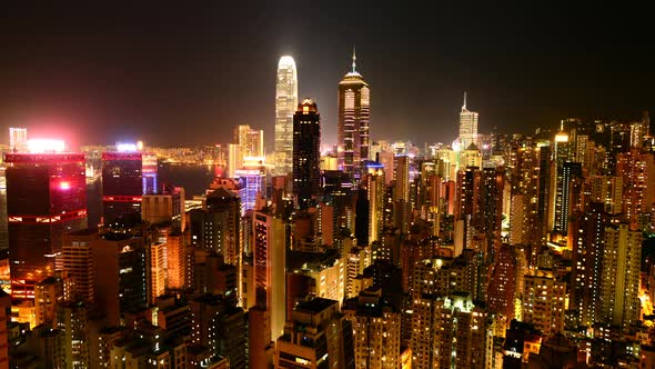 Hong Kong Skyline And Victoria Harbour At Night - Hong Kong China 7
