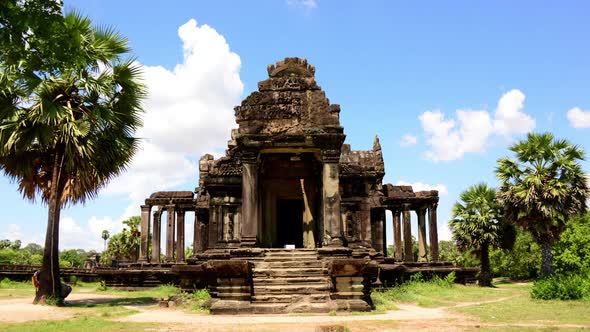 Small Side Temple In Main Temple Complex - Angkor Wat Cambodia