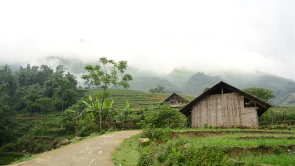 Farm House With Rice Terraces In Valley -  Sapa Vietnam 6