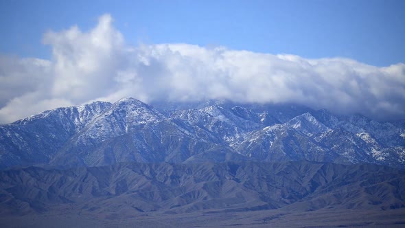 Snow Covered Mountains With Clouds 1