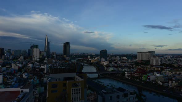 Time Lapse Of Sunset In Ho Chi Minh City (Saigon) 1